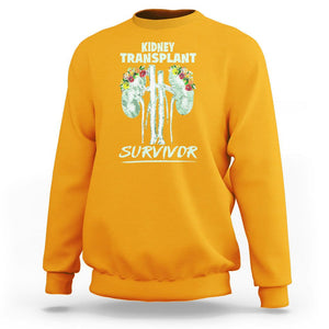 Kidney Transplant Survivor Organ Recipient Sweatshirt TS09 Gold Printyourwear