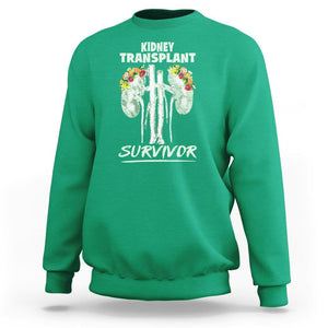 Kidney Transplant Survivor Organ Recipient Sweatshirt TS09 Irish Green Printyourwear