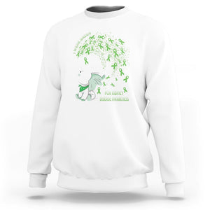 I Wear Green For Kidney Disease Awareness Elephant Survivors Sweatshirt TS09 White Printyourwear