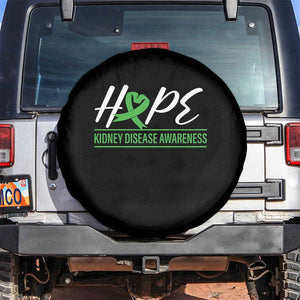 Hope Kidney Disease Awareness Month Green Ribbon Spare Tire Cover TS09 No hole Black Print Your Wear