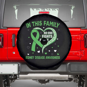 Kidney Disease Awareness Month Spare Tire Cover No One Fights Alone In This Family TS09 Black Print Your Wear