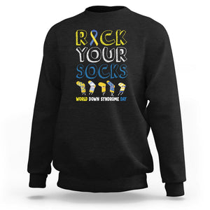 World Down Syndrome Day Rock Your Sock Sweatshirt TS09 Black Printyourwear