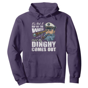 Funny Adult Joke Boat Captain Hoodie It's Not A Day On The Lake Until My Dinghy Comes Out TS09 Purple Print Your Wear