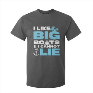 Funny I Like Big Boats and I Cannot Lie T Shirt For Kid TS09 Dark Heather Print Your Wear