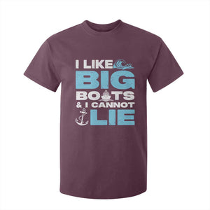 Funny I Like Big Boats and I Cannot Lie T Shirt For Kid TS09 Maroon Print Your Wear