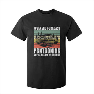 Weekend Forecast Pontooning With A Chance Of Drinking T Shirt For Kid TS09 Black Print Your Wear
