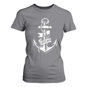 Boat El Capitan T Shirt For Women TS09 Charcoal Print Your Wear
