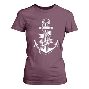 Boat El Capitan T Shirt For Women TS09 Maroon Print Your Wear