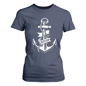 Boat El Capitan T Shirt For Women TS09 Navy Print Your Wear