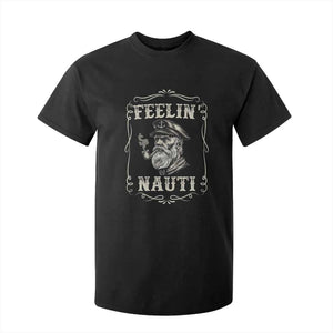 Boat Captain T Shirt For Kid Feelin Nauti Pontoon Sailing Sailor TS09 Black Print Your Wear