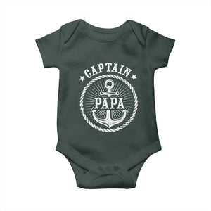 Captain Papa Baby Onesie Lake Sailor Boating TS09 Print Your Wear