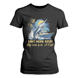 Fishing Boat T Shirt For Women Fish More Worry Less TS09 Black Print Your Wear