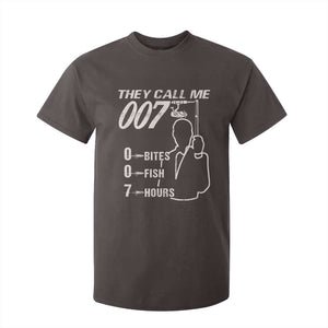 Funny Fishing T Shirt For Kid They Call Me 007 Fisherman TS09 Dark Chocolate Print Your Wear