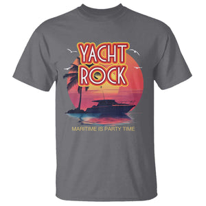 Yacht Rock Party T Shirt Boat Drinking Maritime Is Party Time TS09 Charcoal Print Your Wear