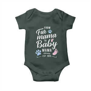 Funny From Fur Mama To Baby Mama Baby Onesie Dog Mom New Mom 2025 TS09 Print Your Wear