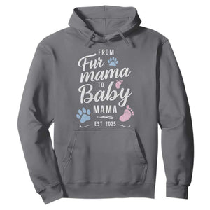 Funny From Fur Mama To Baby Mama Hoodie Dog Mom New Mom 2025 TS09 Charcoal Print Your Wear