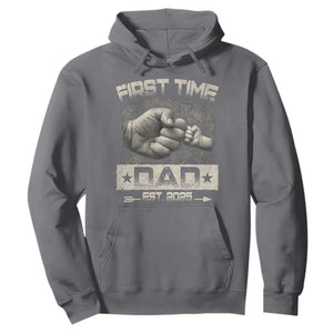 First Time Dad Est 2025 Hoodie TS09 Charcoal Print Your Wear