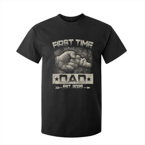 First Time Dad Est 2025 T Shirt For Kid TS09 Black Print Your Wear