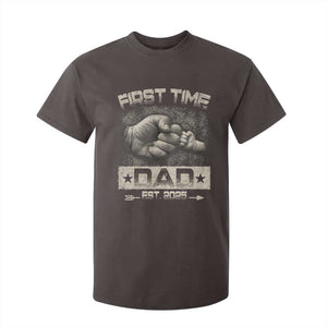 First Time Dad Est 2025 T Shirt For Kid TS09 Dark Chocolate Print Your Wear