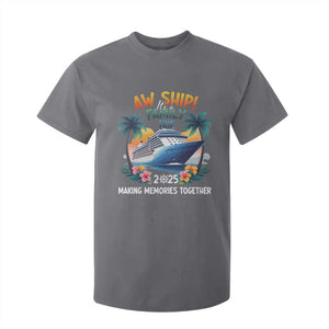 Aw Ship Its A Family Trip 2025 T Shirt For Kid Cruising Trip Summer Vacation TS09 Charcoal Print Your Wear