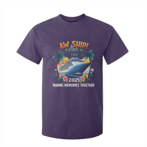 Aw Ship Its A Family Trip 2025 T Shirt For Kid Cruising Trip Summer Vacation TS09 Purple Print Your Wear