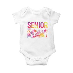 Senior Trip 2025 Baby Onesie Class of 2025 TS09 White Print Your Wear