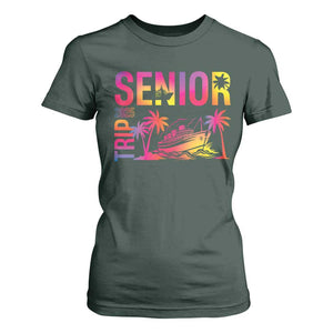 Senior Trip 2025 T Shirt For Women Class of 2025 TS09 Dark Forest Green Print Your Wear