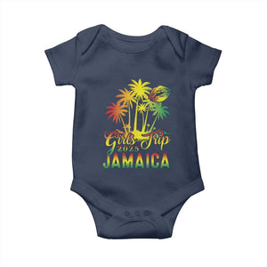 Jamaica Girls Trip 2025 Baby Onesie Summer Vacation TS09 Navy Print Your Wear