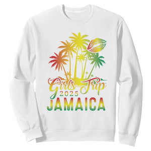 Jamaica Girls Trip 2025 Sweatshirt Summer Vacation TS09 White Print Your Wear