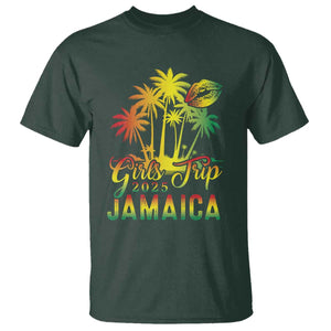 Jamaica Girls Trip 2025 T Shirt Summer Vacation TS09 Dark Forest Green Print Your Wear