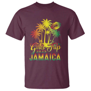 Jamaica Girls Trip 2025 T Shirt Summer Vacation TS09 Maroon Print Your Wear