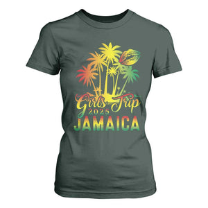 Jamaica Girls Trip 2025 T Shirt For Women Summer Vacation TS09 Dark Forest Green Print Your Wear