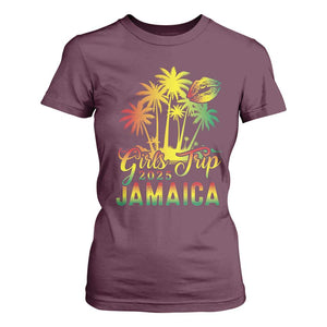 Jamaica Girls Trip 2025 T Shirt For Women Summer Vacation TS09 Maroon Print Your Wear