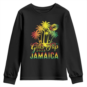 Jamaica Girls Trip 2025 Youth Sweatshirt Summer Vacation TS09 Black Print Your Wear