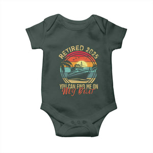 Funny Retirement Baby Onesie I'm Retired You Can Find Me On My Boat TS09 Print Your Wear