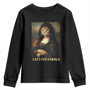 Funny Harris Cat Youth Sweatshirt Cats Mona Lisa Vintage TS09 Black Print Your Wear