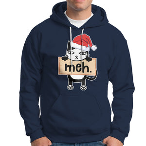 Meh Black Cat Sarcastic Funny Christmas Hoodie TS09 Printyourwear