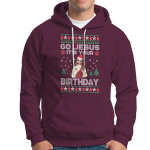 Go Jesus It's Your Birthday Funny Christmas Hoodie TS09 Printyourwear