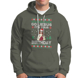 Go Jesus It's Your Birthday Funny Christmas Hoodie TS09 Printyourwear