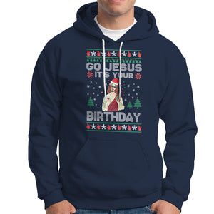 Go Jesus It's Your Birthday Funny Christmas Hoodie TS09 Printyourwear