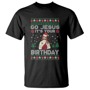 Go Jesus It's Your Birthday Funny Christmas T Shirt TS09 Dark Heather Printyourwear
