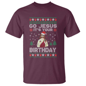 Go Jesus It's Your Birthday Funny Christmas T Shirt TS09 Printyourwear