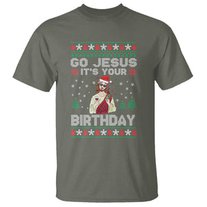 Go Jesus It's Your Birthday Funny Christmas T Shirt TS09 Printyourwear