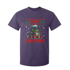 Funny Heavy Christmas Rock Band Guitarist T Shirt For Kid TS09 Purple Print Your Wear