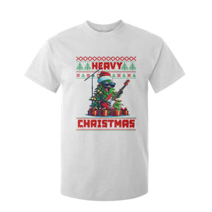 Funny Heavy Christmas Rock Band Guitarist T Shirt For Kid TS09 White Print Your Wear