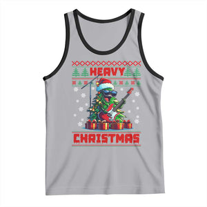 Funny Heavy Christmas Rock Band Guitarist Tank Top TS09 Athletic Heather Black Print Your Wear