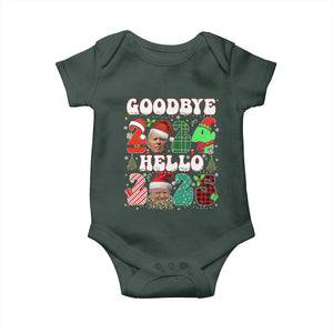 Funny Goodbye 2024 Hello 2025 With Trump Baby Onesie TS09 Print Your Wear