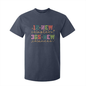 Happy New Year T Shirt For Kid 12 New Chapters 365 New Chances TS09 Navy Print Your Wear