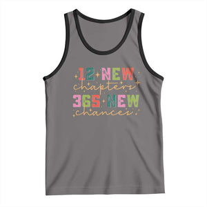 Happy New Year Tank Top 12 New Chapters 365 New Chances TS09 Deep Heather Black Print Your Wear