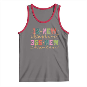 Happy New Year Tank Top 12 New Chapters 365 New Chances TS09 Deep Heather Red Print Your Wear